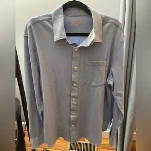 American Eagle Outfitters Light Blue Casual Shirt